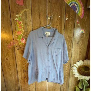 Women's Erin London 2PC Pants and Button Down Shirt -Vintage